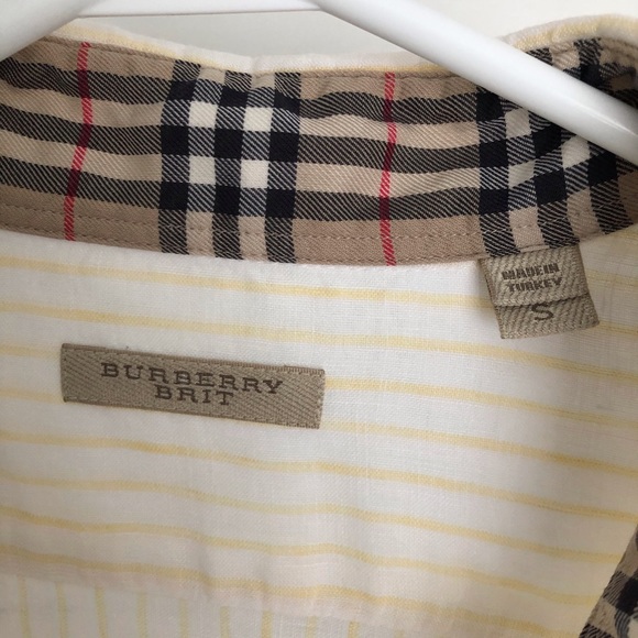 Linen shirt BURBERRY SIZE SMALL - Picture 2 of 3